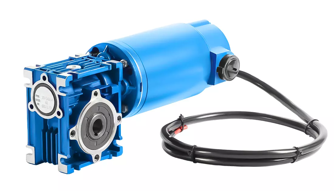 CMRV030 DC100-2, 24V, 0,14 kW, 150 rpm, IP40 luokituksen mukainen kierukkavaihdemoottori